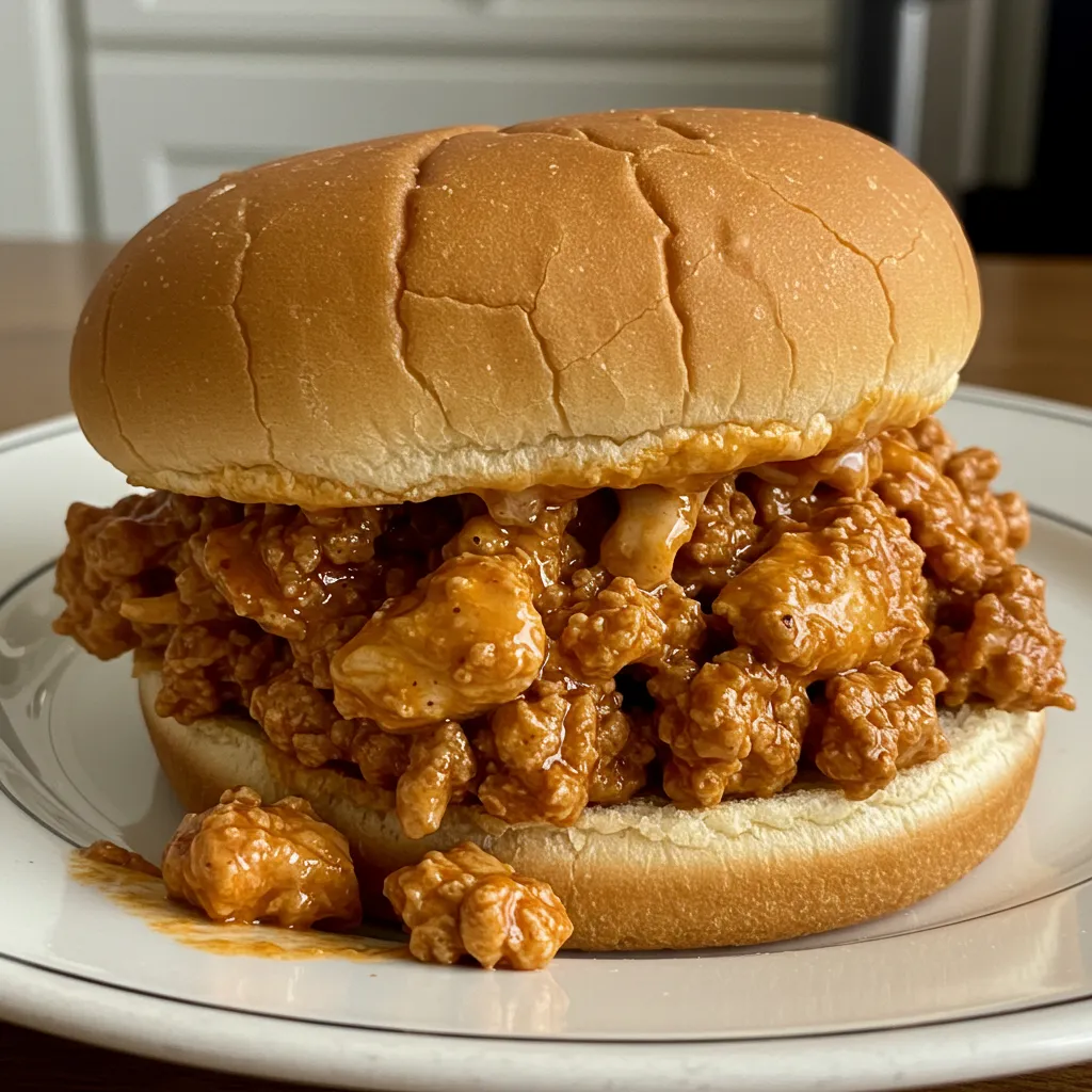 Delicious Cajun Chicken Sloppy Joes: Tonight's Ultimate Spicy Comfort Food Masterpiece - secondary view